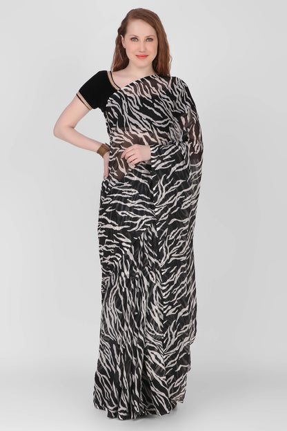 Animal Print SAREE