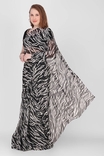 Animal Print SAREE