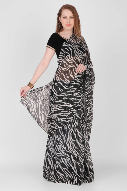 Animal Print SAREE