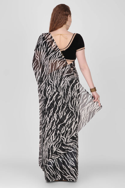 Animal Print SAREE