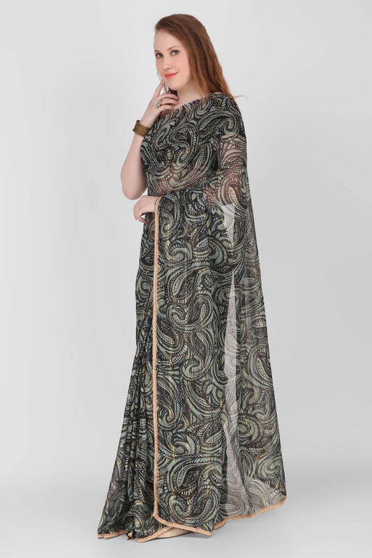 Printed Georgette Saree