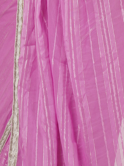 Purple Party Wear Saree