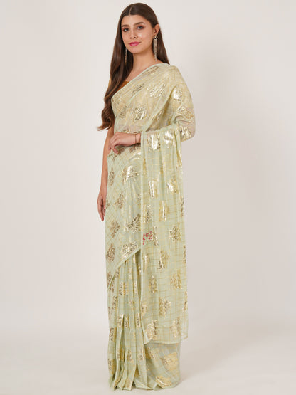 Embellished georgette Saree