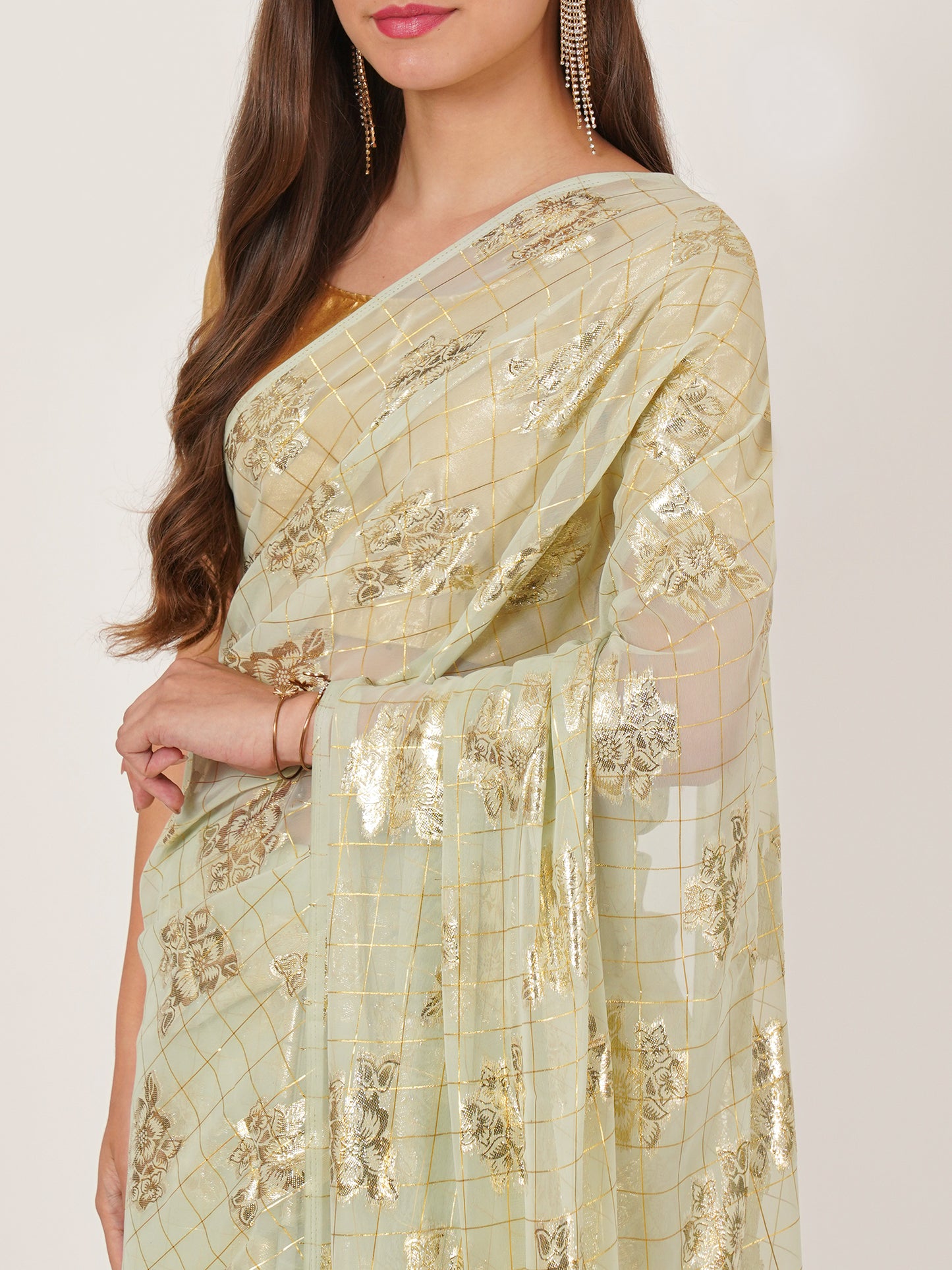 Embellished georgette Saree